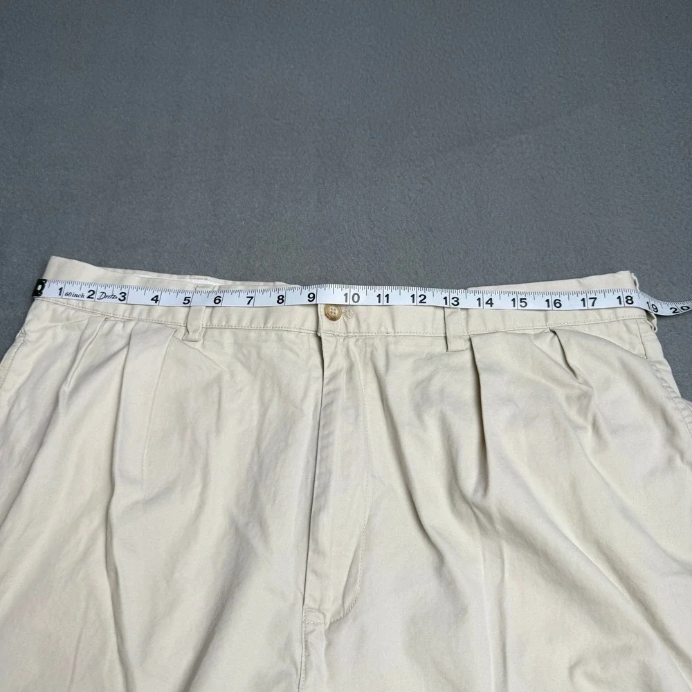 Polo Golf Ralph Lauren Mens 38 Classic Golf Short Beige Pleated Cotton Twill